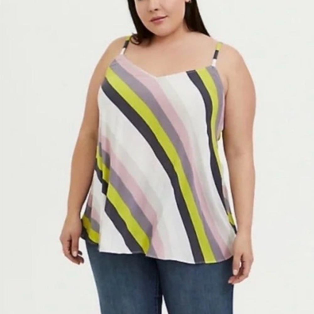 Torrid Multicolor Striped Camisole